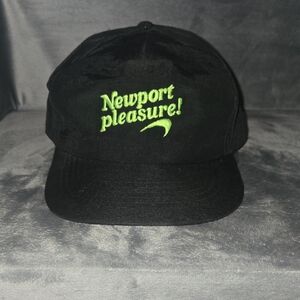 Newport Black and Green Logo Cap